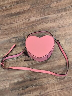 Pink Heart Shaped Across The Body Bag